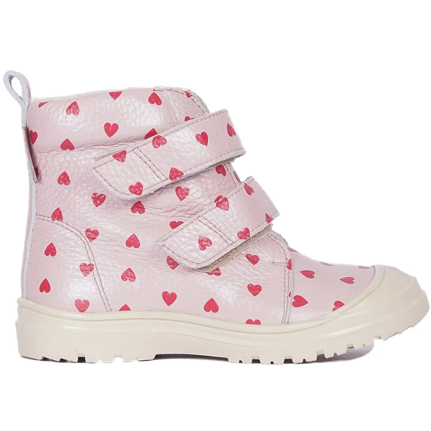 Angulus Rose Hearts Tex-Boot With Heart Print And Wool Lining