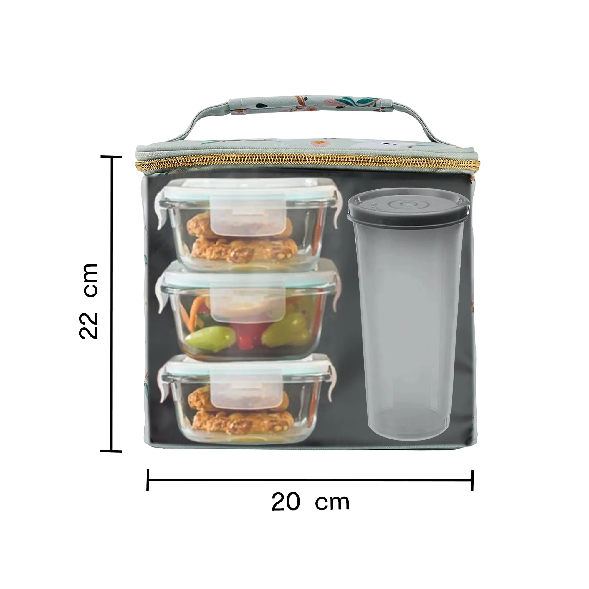 Anko Insulated Lunch Bag for Office Men, Women & School Kids |Stylish, Durable and Easily Portable Picnic Organizer, Storage Lunch Box |Polyester Office Tiffin Bag for Lunch Boxes