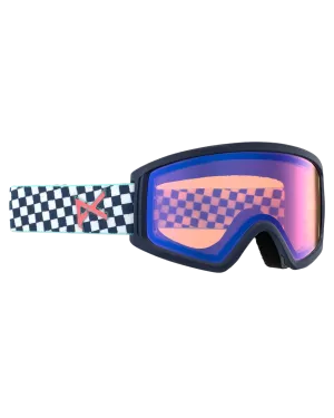 Anon Kids' Tracker 2.0 Snow Goggles - Checkers/Blue Amber Lens