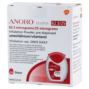 Anoro Ellipta Inhalation Powder 62.5/25 Mcg 30 DO