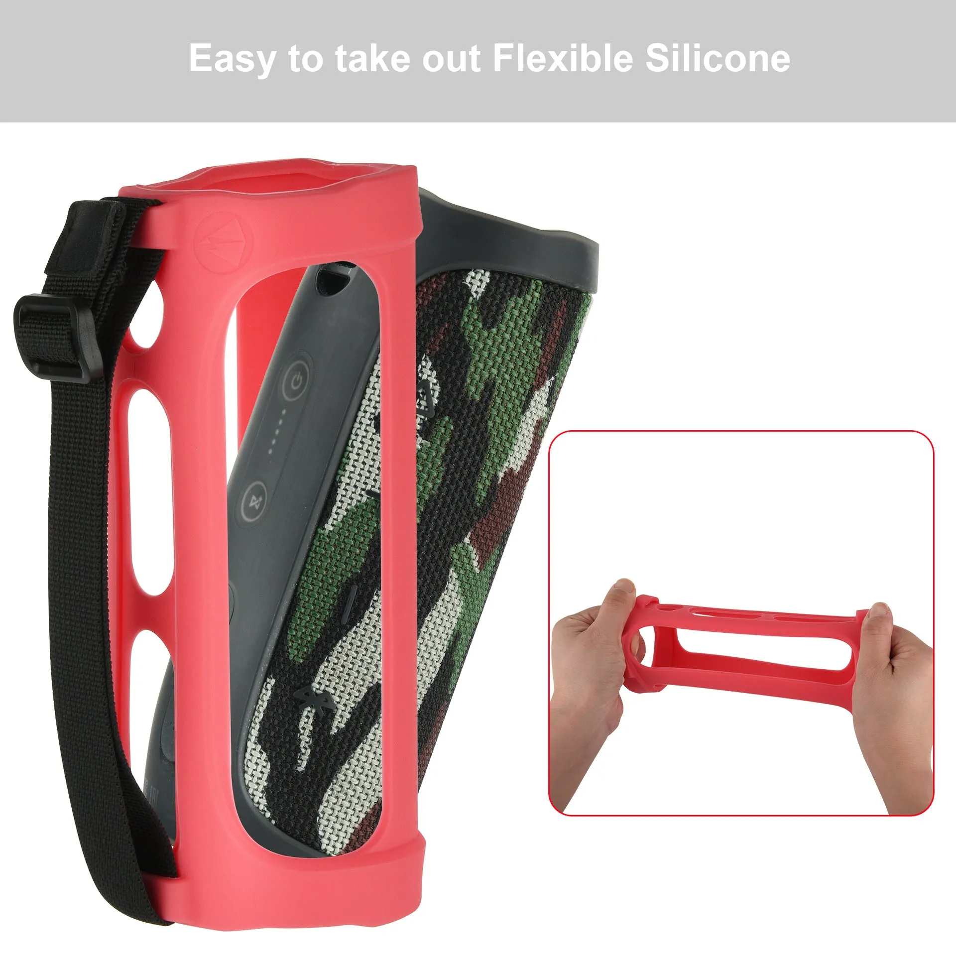 Anti-Fall Silicone Protective Cover for JBL Flip4
