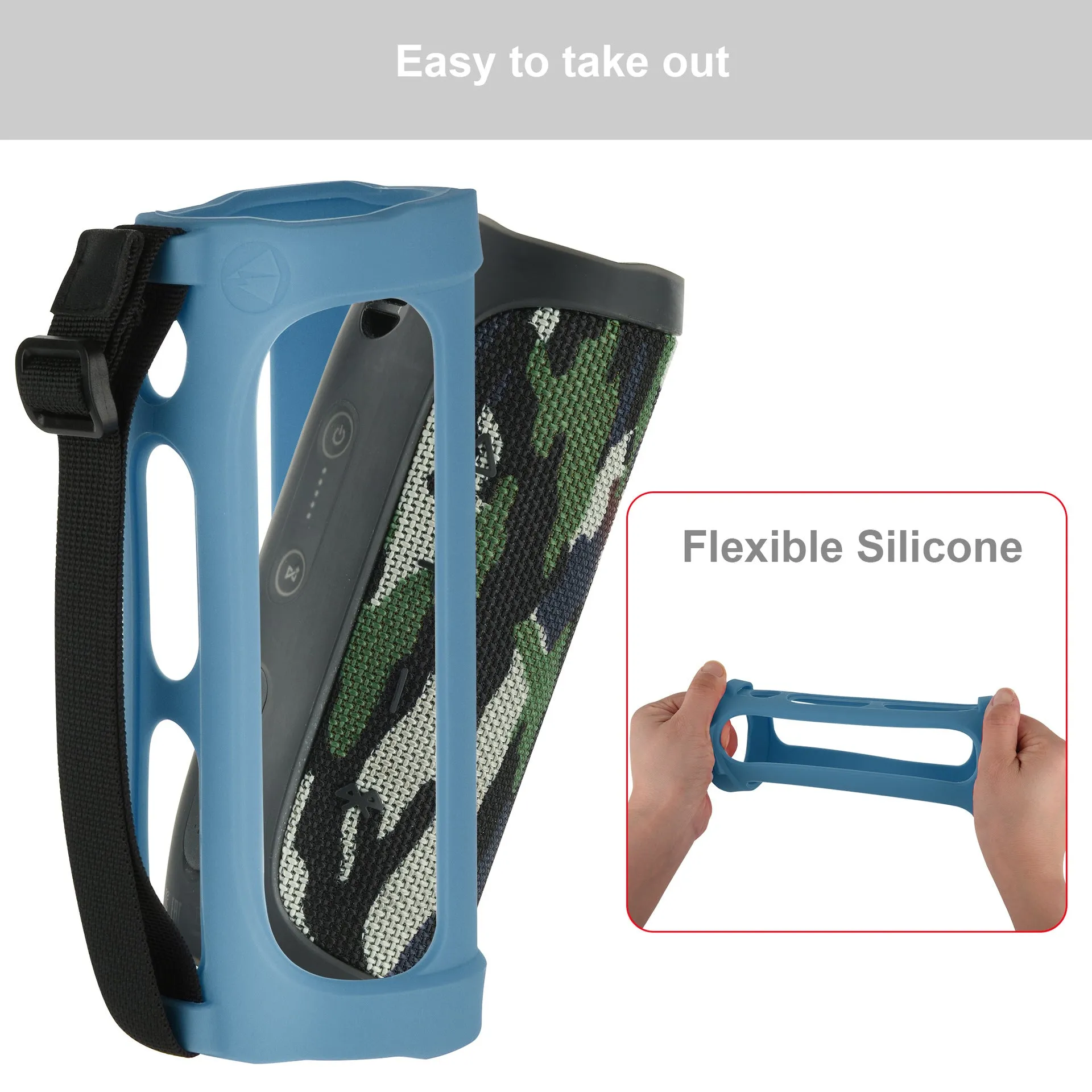 Anti-Fall Silicone Protective Cover for JBL Flip4