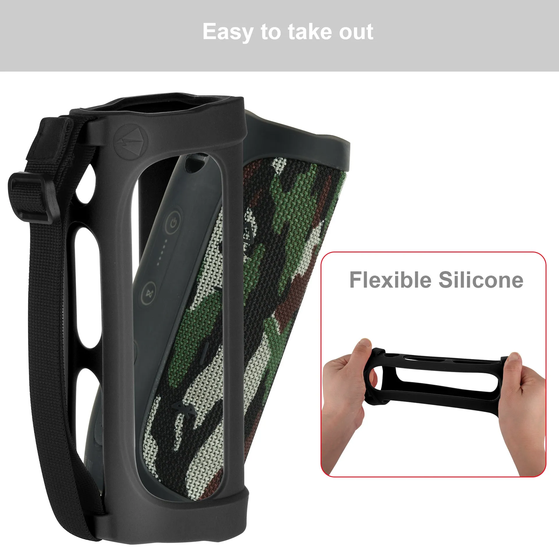 Anti-Fall Silicone Protective Cover for JBL Flip4