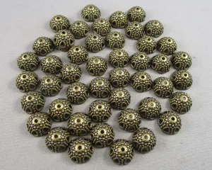 Antique Bronze Bead Caps 7x12mm 45pcs C064