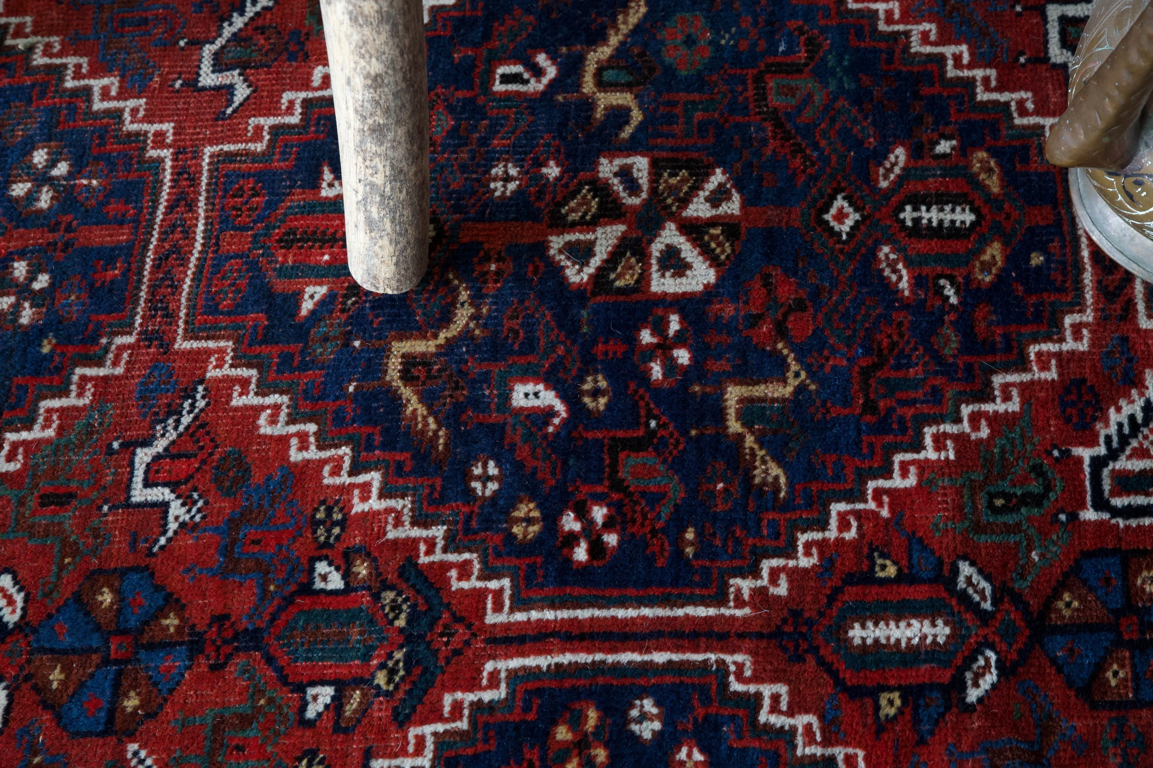 Antique Persian Shirvan Rug 5'2"x6'7"