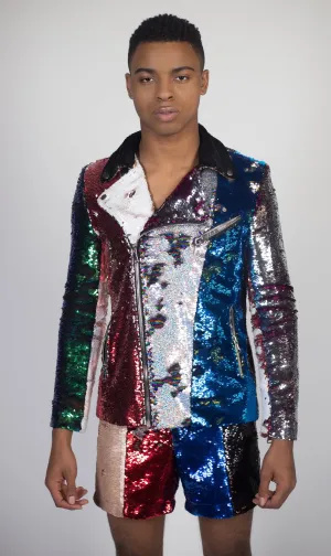 Any Old Iron Kaleidoscope  Moto Jacket