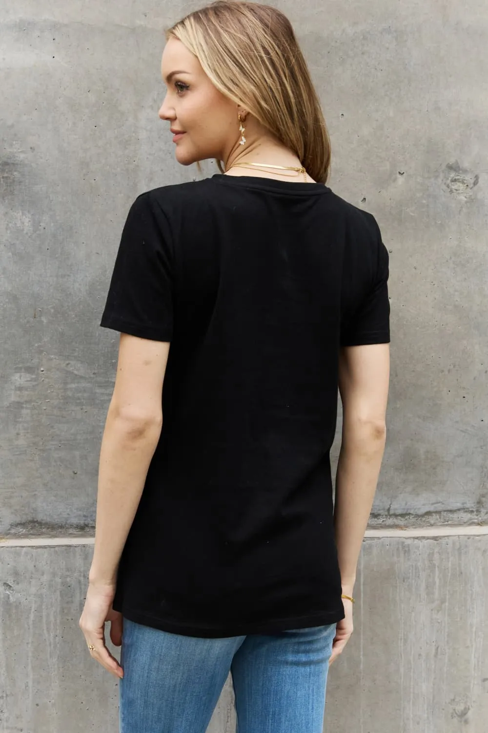 *APP EXCLUSIVE* HALF COFFEE HALF TEACHER Graphic Cotton Tee