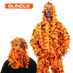 Arcturus 3D Leaf Suit   Face Mask - Realtree AP Blaze