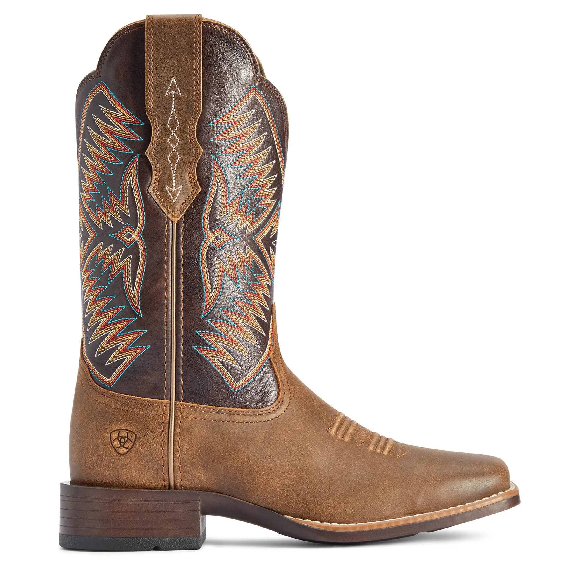 Ariat Ladies Odessa StretchFit Brown & Burnished Pewter Boots 10042386