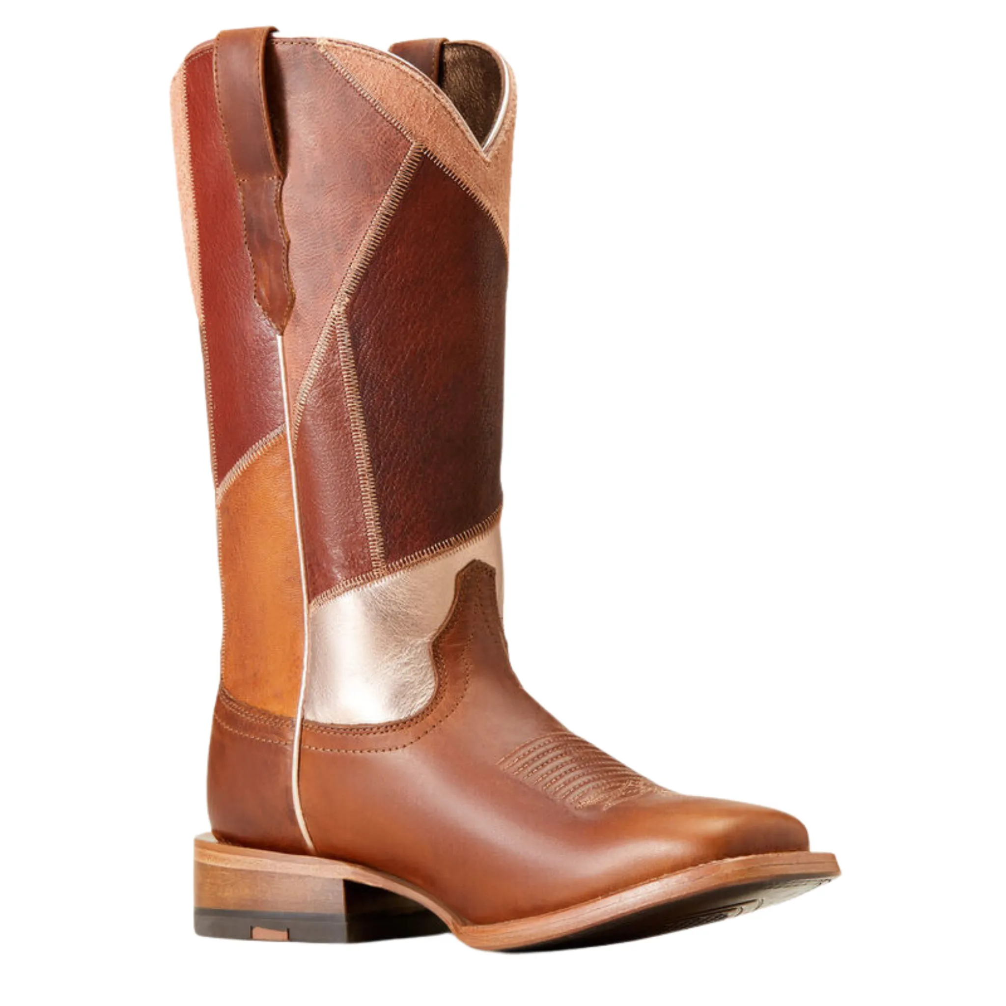 ARIAT WOMEN'S FRONTIER PATCHWORK WESTERN BOOT - 10047049