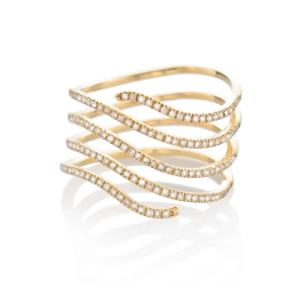 ARISE DIAMOND RING, GOLD