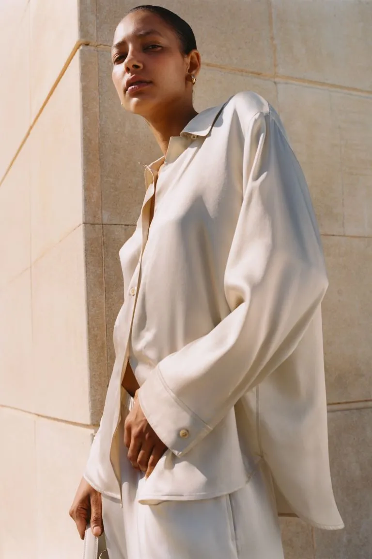 ARKET silk trousers