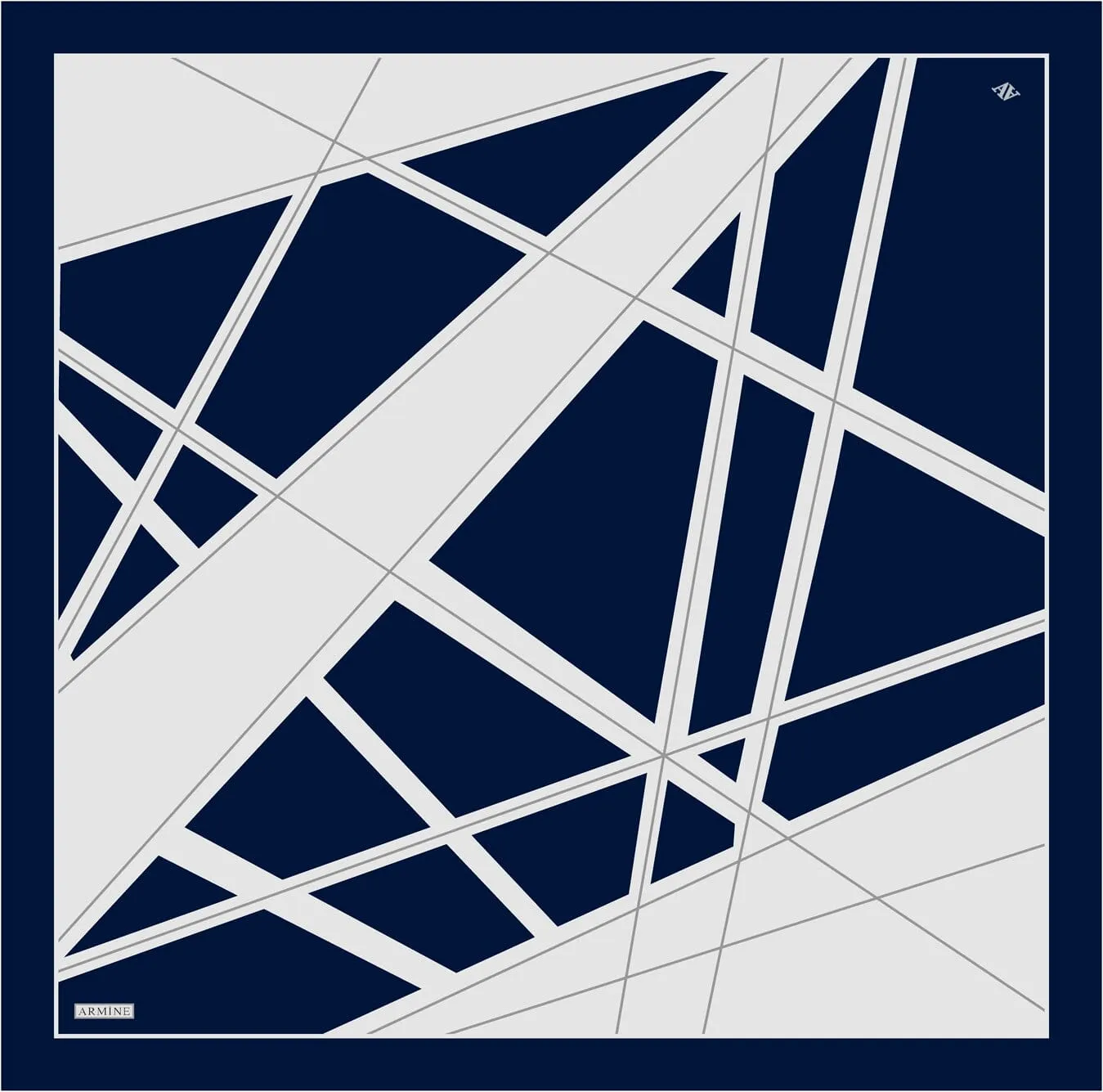 Armine Geometric Square Silk Scarf #5