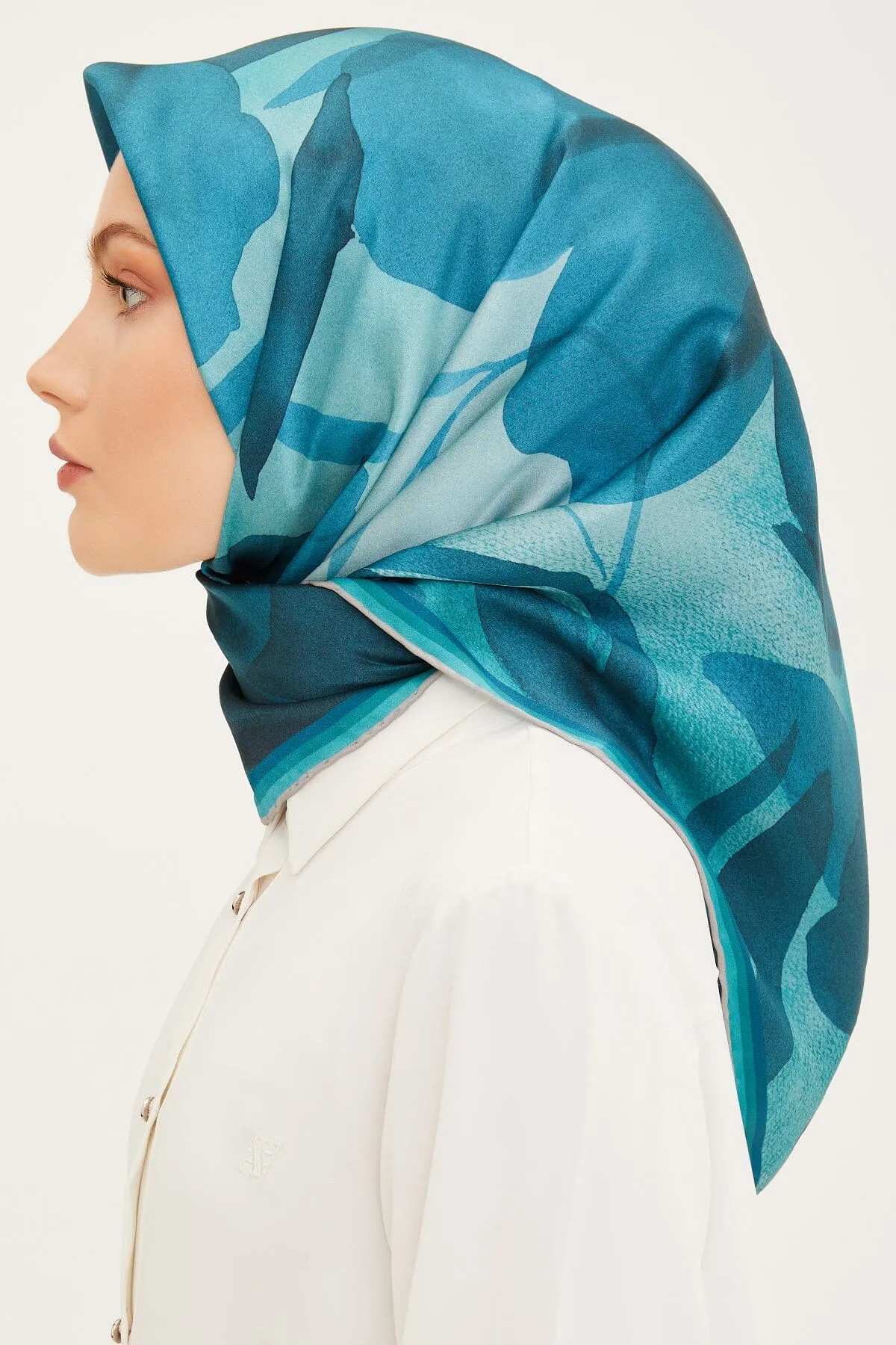 Armine Grace Floral Silk Scarf #58