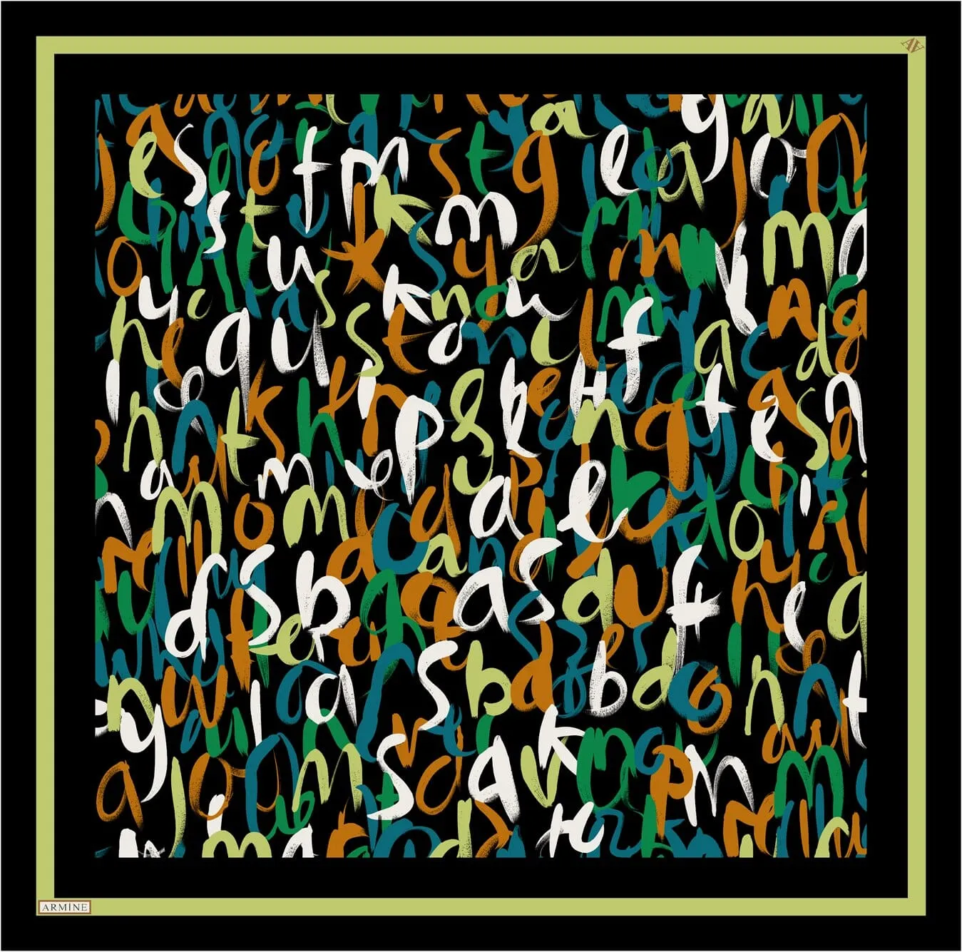 Armine Nudle Designer Silk Scarf #3
