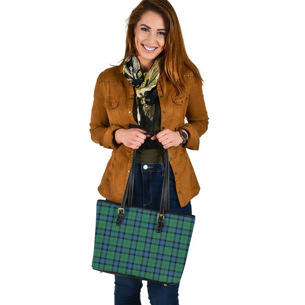 Armstrong Ancient Tartan Leather Tote Bag