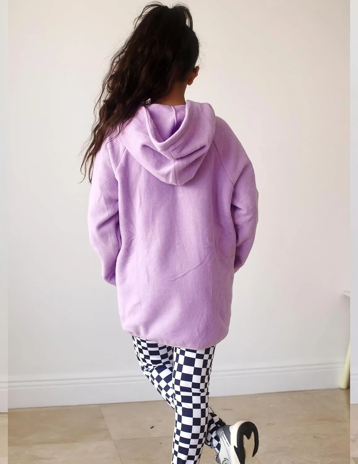 Arshiner Girls Fleece Pullover Hooded Sweatshirt Colorblock Sherpa Hoodie