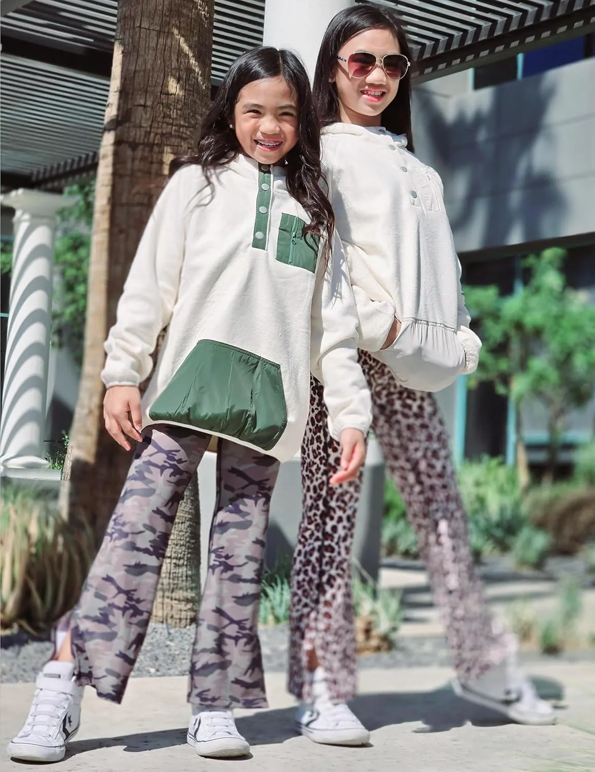 Arshiner Girls Fleece Pullover Hooded Sweatshirt Colorblock Sherpa Hoodie