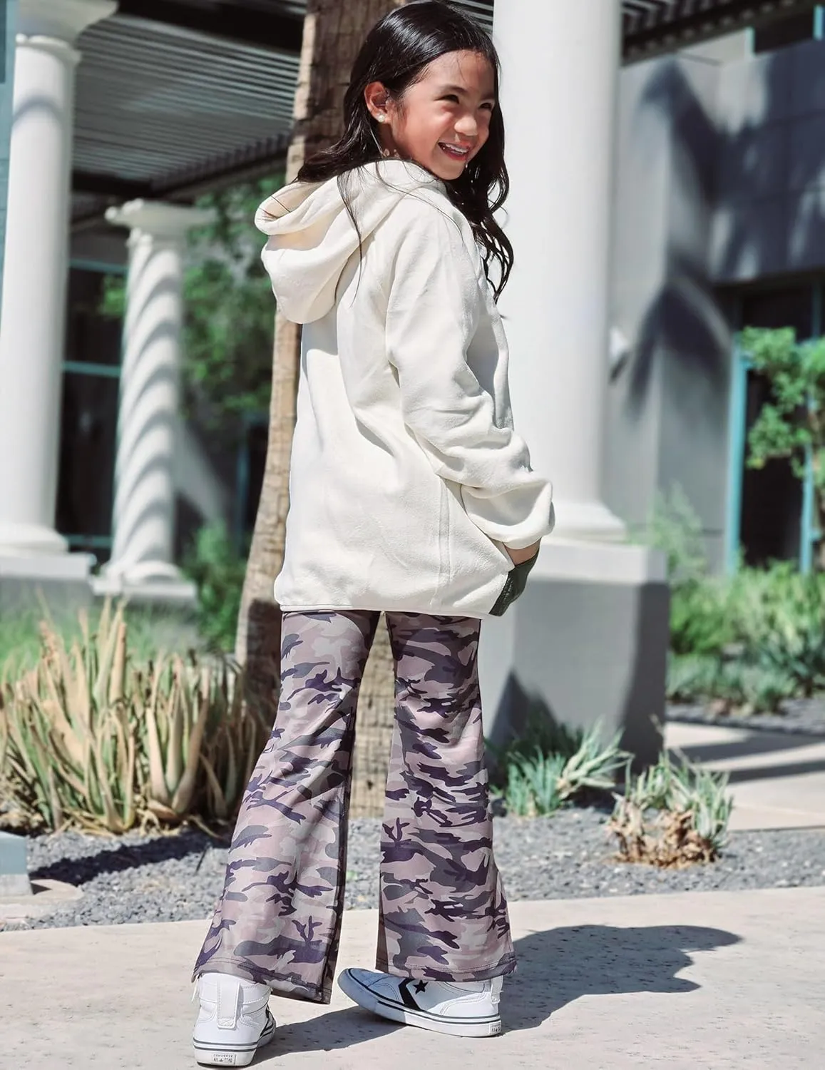 Arshiner Girls Fleece Pullover Hooded Sweatshirt Colorblock Sherpa Hoodie