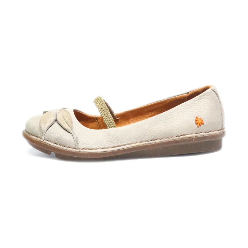 Art Ballerinas Leather Beige Colour For Women