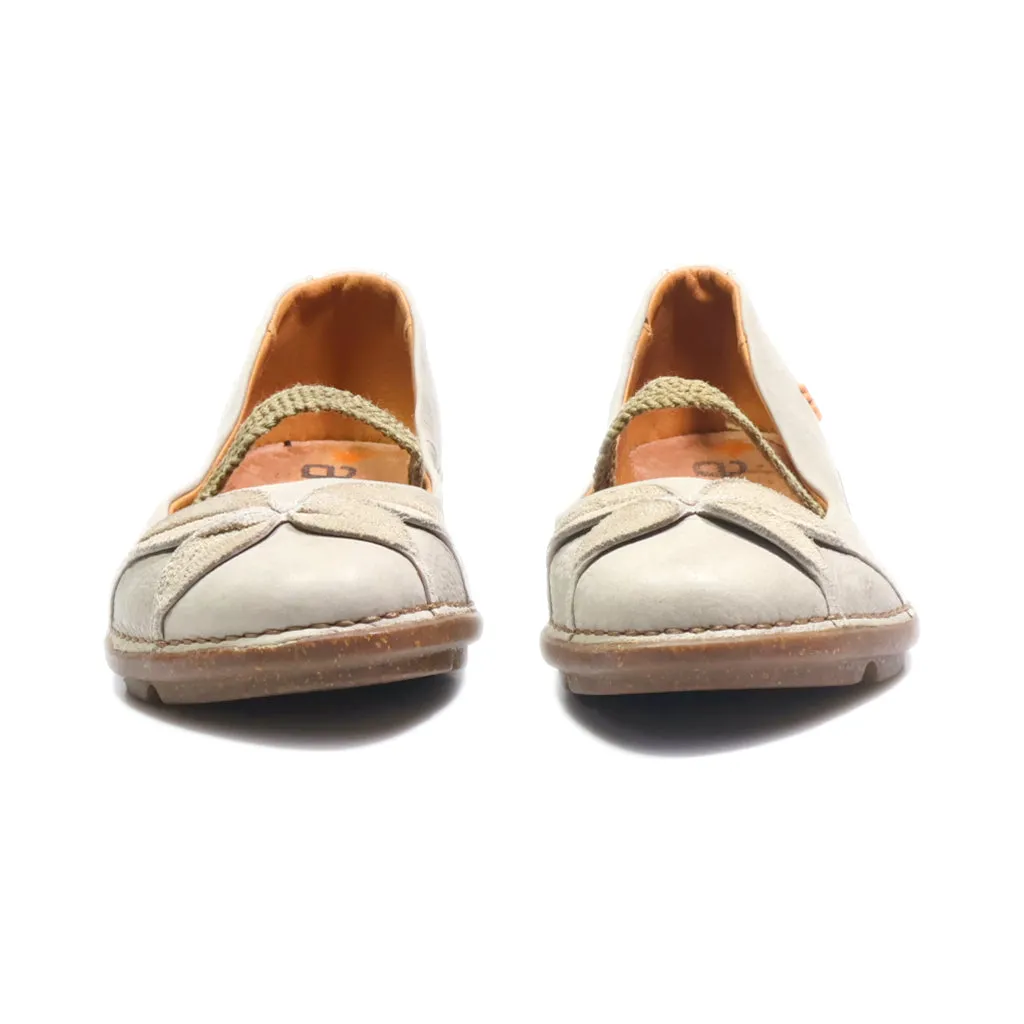 Art Ballerinas Leather Beige Colour For Women