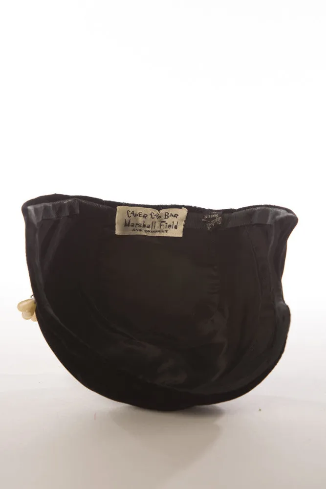 Art Deco Velvet Hat: A Touch of 1920s Elegance & Unique Millinery Artistry