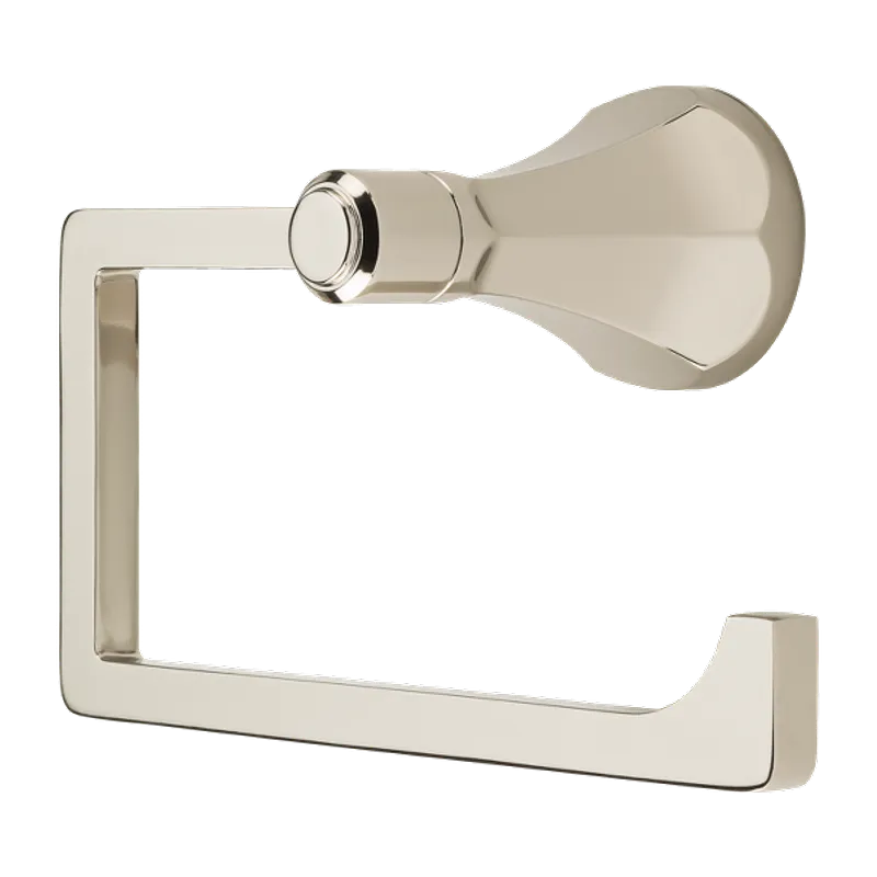 Arterra 6.41" Square J-Hook Towel Ring in Polished Nickel
