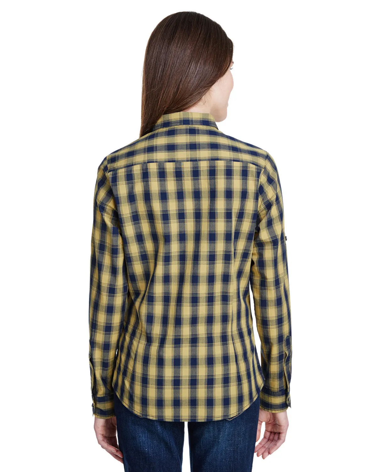 Artisan Collection by Reprime RP350 Ladies' Mulligan Check Long-Sleeve Cotton Shirt