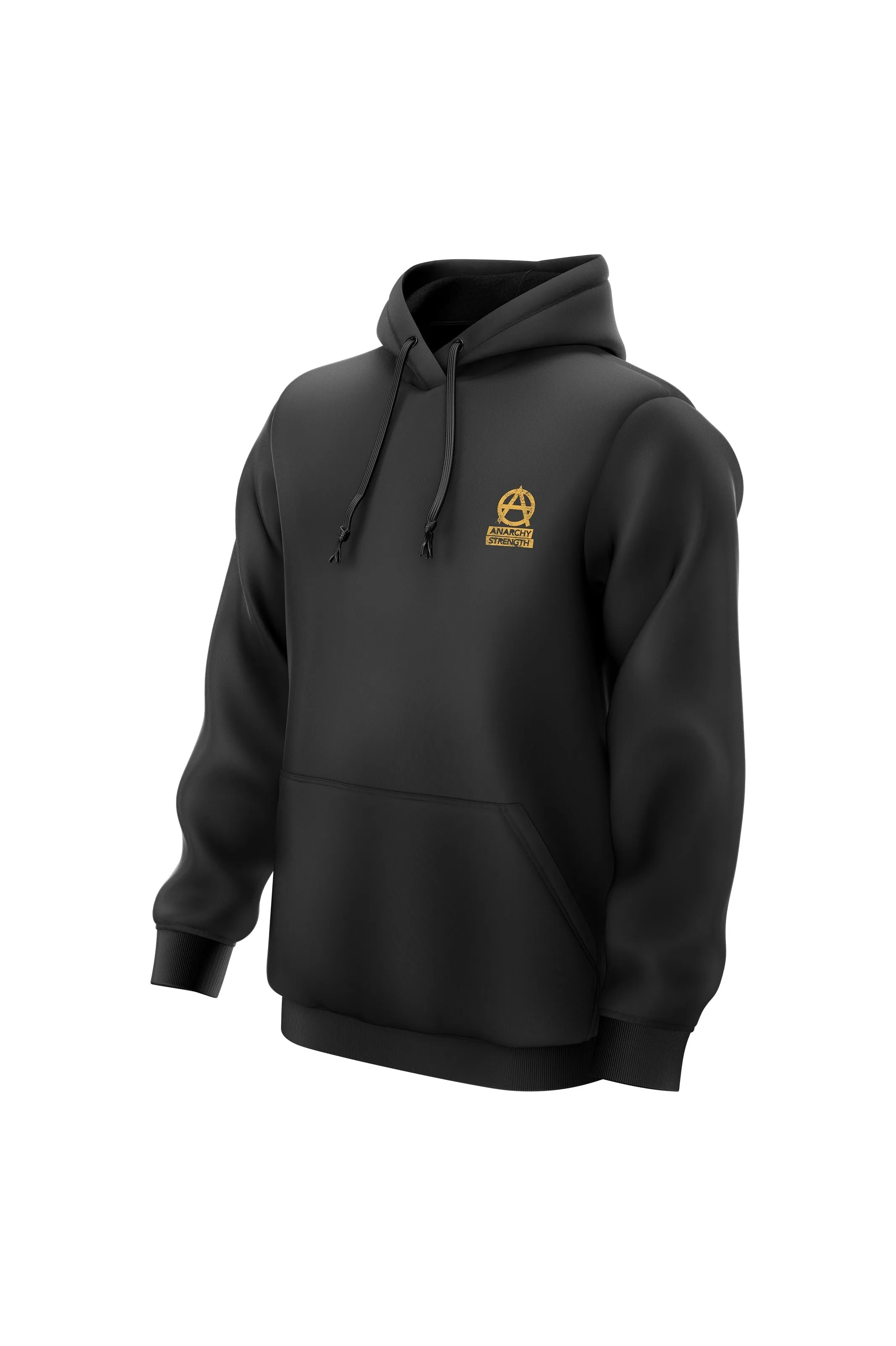 AS 'GAS MASK' HOODIE - BLACK