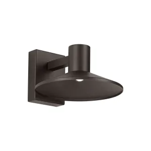 Ash 10 In. LED Hi-Output Outdoor Wall Sconce 675 Lumens 3000K Button Photocontrol Surge Protection Bronze Finish Clear Lens
