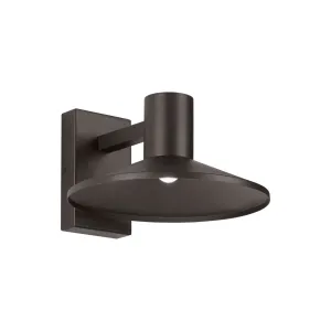 Ash 12 In. LED Hi-Output Outdoor Wall Sconce 863 Lumens 3000K Button Photocontrol Surge Protection Bronze Finish Clear Lens