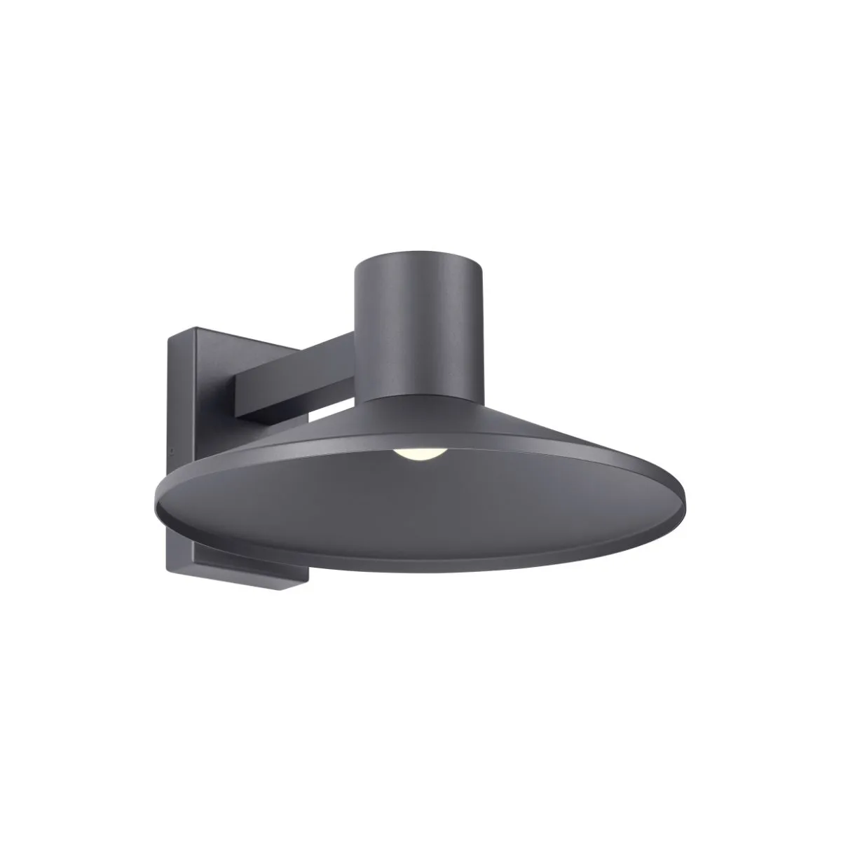 Ash 16 In. LED Outdoor Wall Sconce 567 Lumens 2700K Button Photocontrol Surge Protection Gray Finish