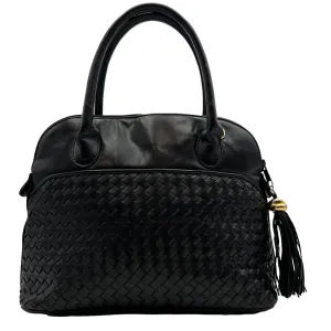 ASPECTS Vegan Handle Bag with Tassel - Black