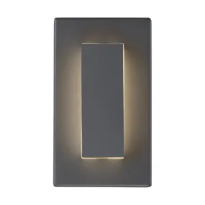 Aspen 15 In. LED Oudoor Wall Sconce 648 Lm 3000K in line fuse Gray Finish