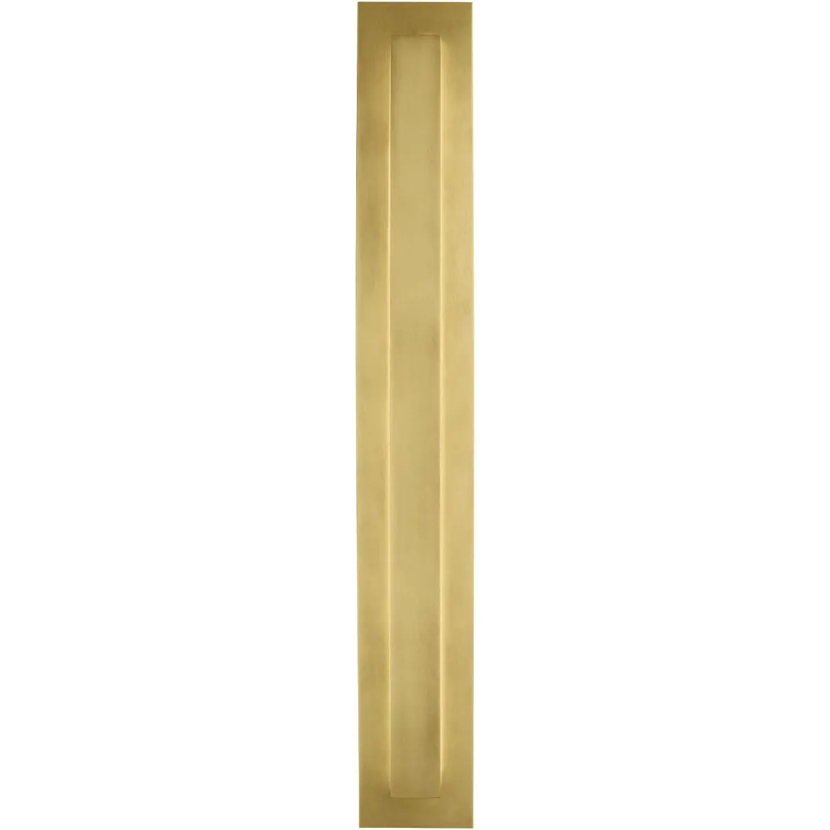 Aspen 36 In. LED Outdoor Wall Sconce with Surge Protection Natural Brass Finish