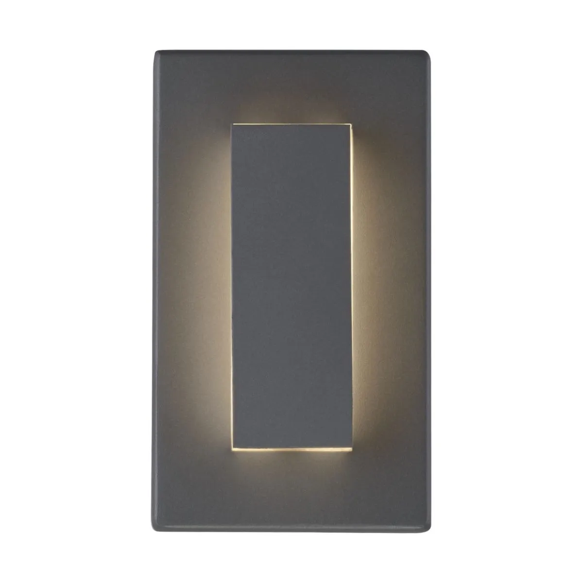 Aspen 8 In. LED Oudoor Wall Sconce 390 Lm 3000K in line fuse Gray Finish