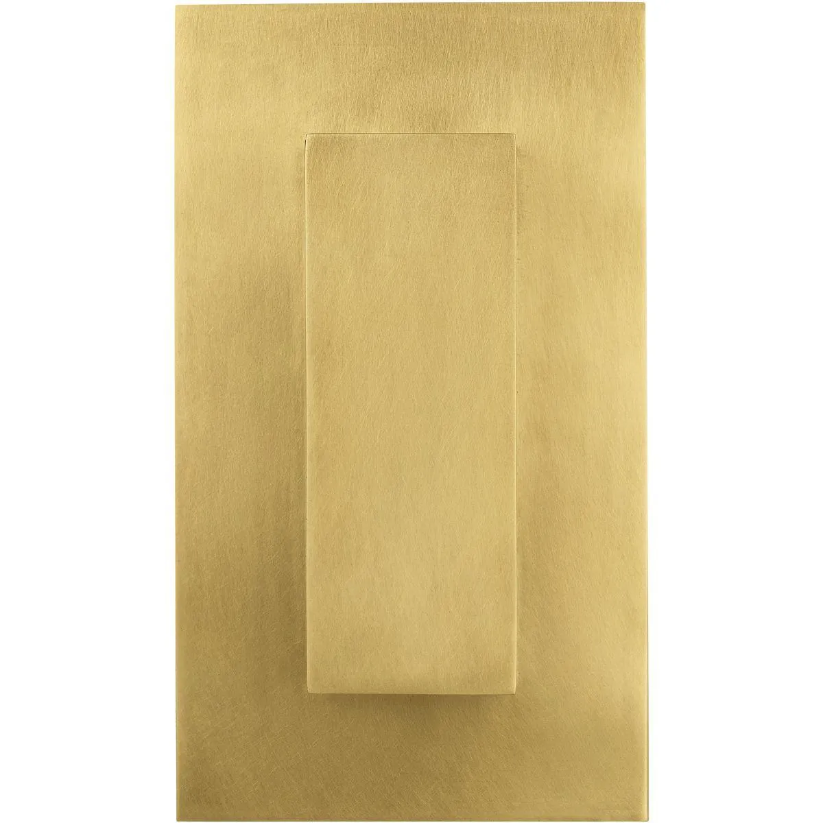 Aspen 8 In. LED Outdoor Wall Sconce with in-line Fuse Natural Brass Finish