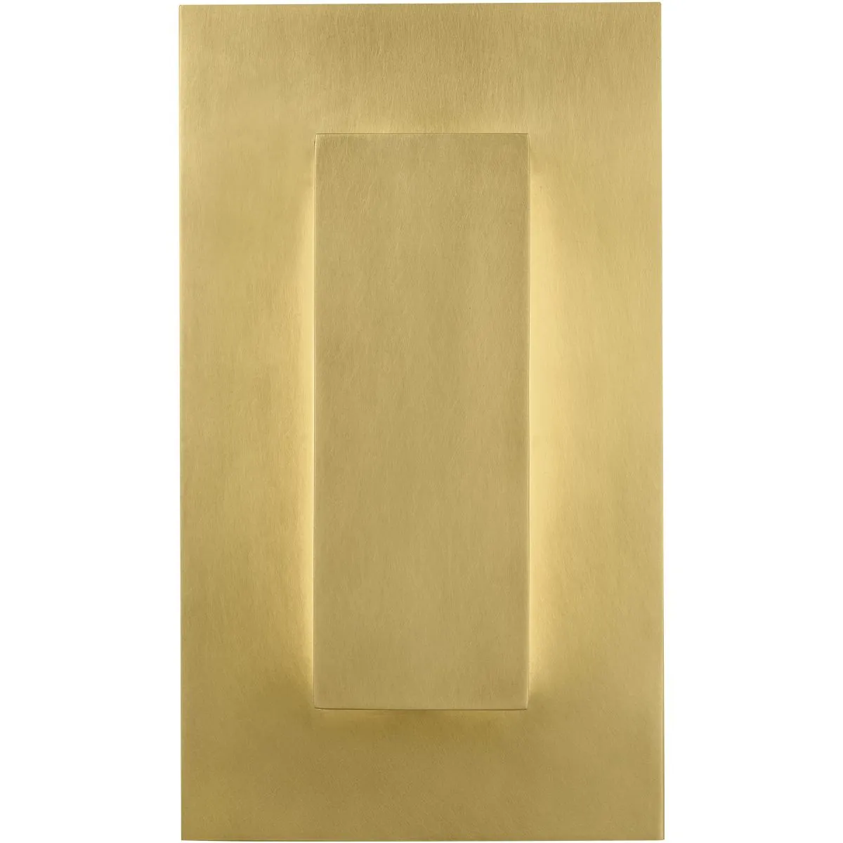 Aspen 8 In. LED Outdoor Wall Sconce with in-line Fuse Natural Brass Finish