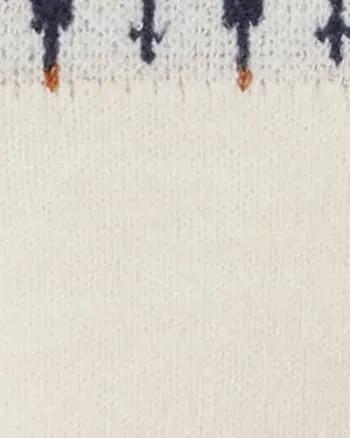Aspen Fairisle Sweater | Beige / Navy