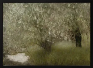At the Riverbank by Nel Talen - Stretched Canvas, Poster or Fine Art Print