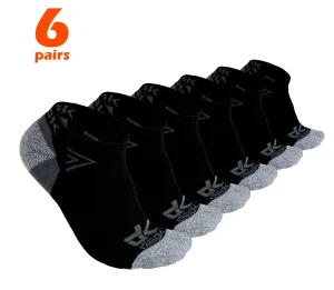 Athletic Socks Mens Sport Socks Low Cut 6 Pack Socks for Men Women Youth