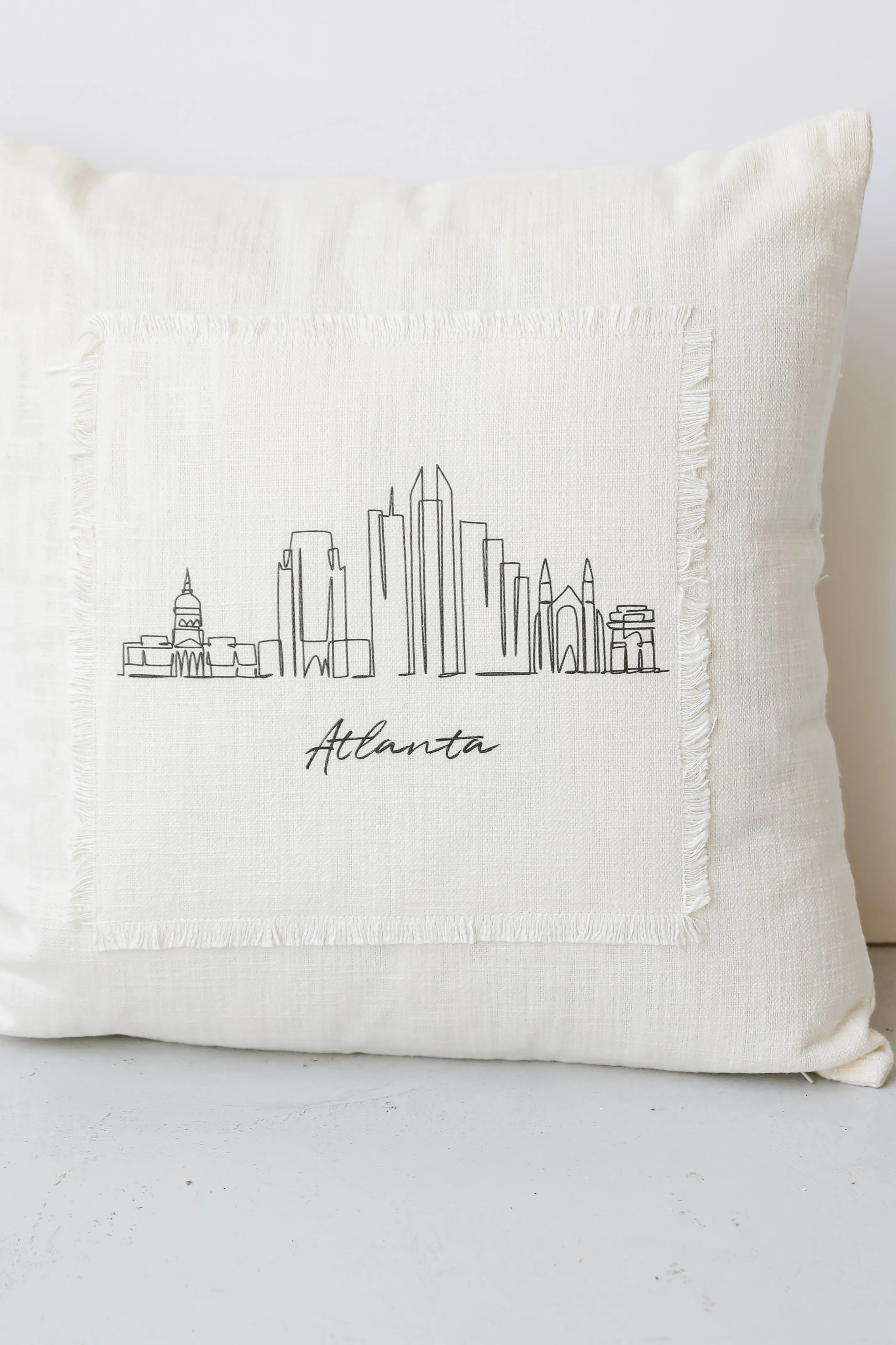 Atlanta City Scape Pillow