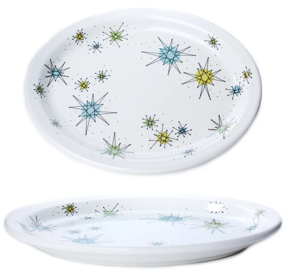 ATOMIC OVAL DINNER PLATE