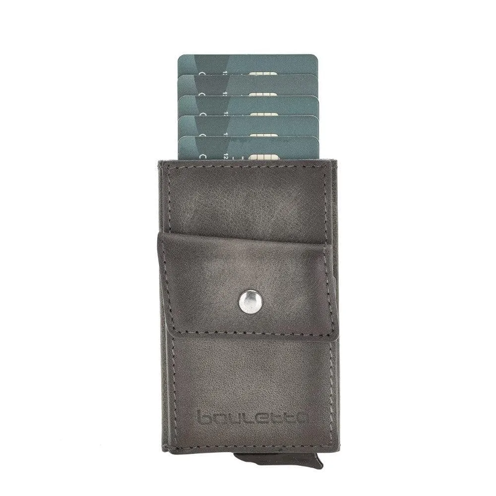 Austin Leather Mechanical Coin Card Holder