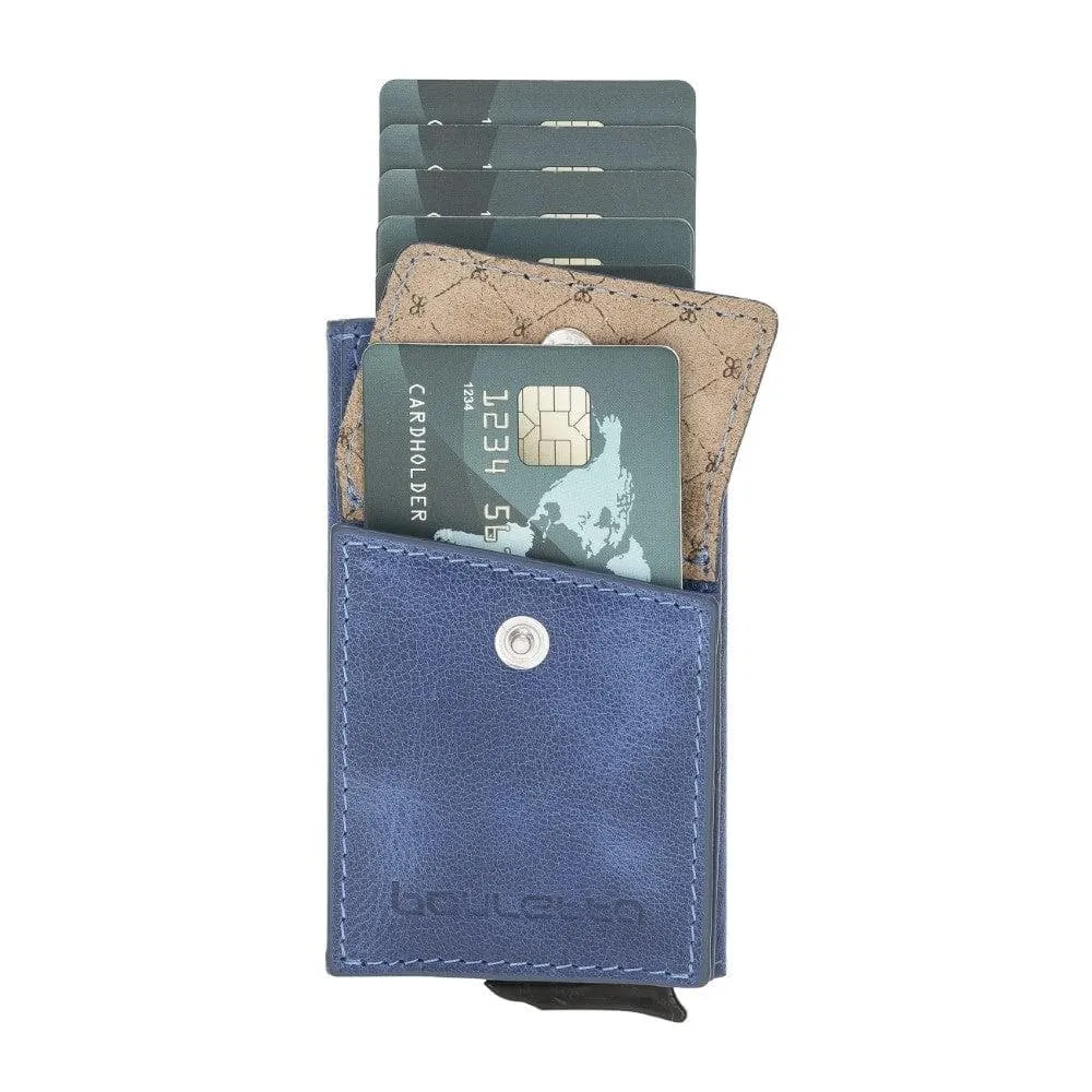 Austin Leather Mechanical Coin Card Holder