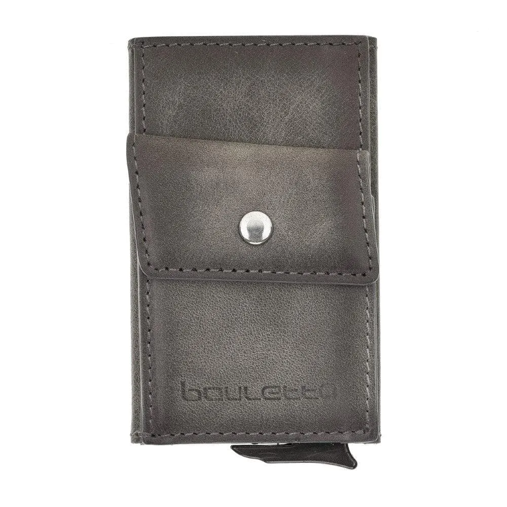 Austin Leather Mechanical Coin Card Holder