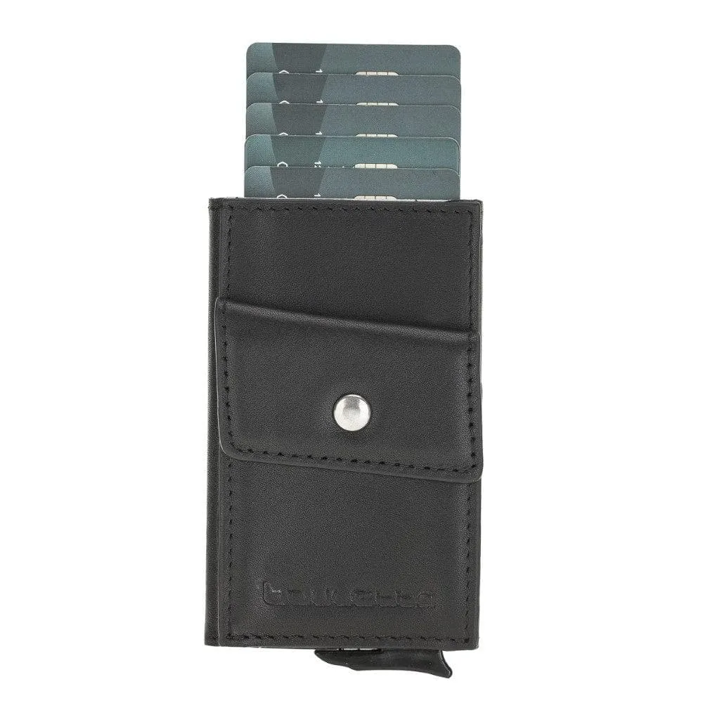 Austin Leather Mechanical Coin Card Holder