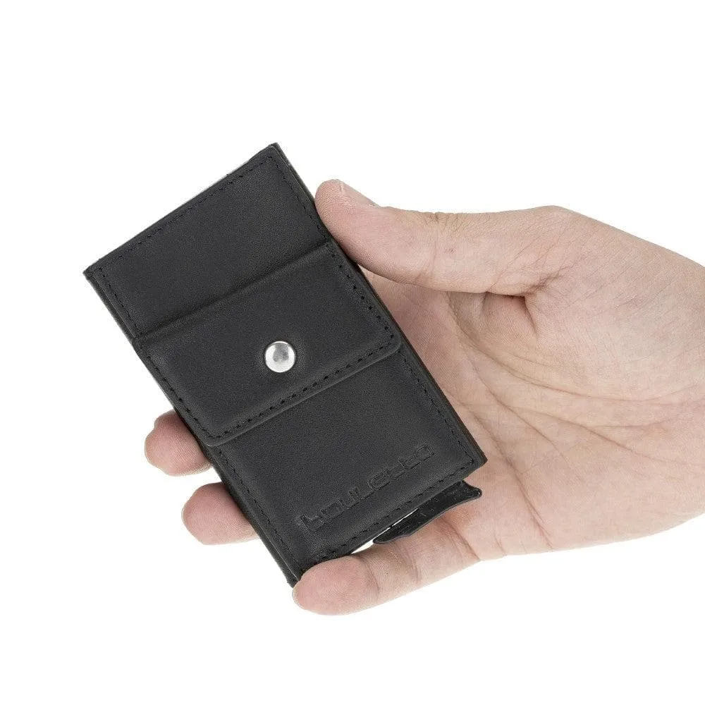 Austin Leather Mechanical Coin Card Holder