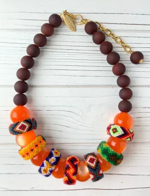 Autumn Friendship Statement Necklace
