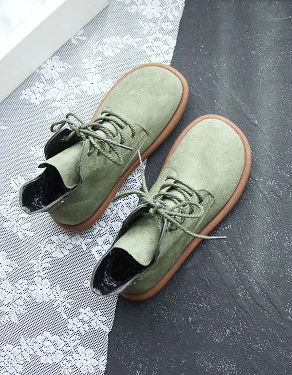 Autumn Lace-up Retro Comfortable Boots